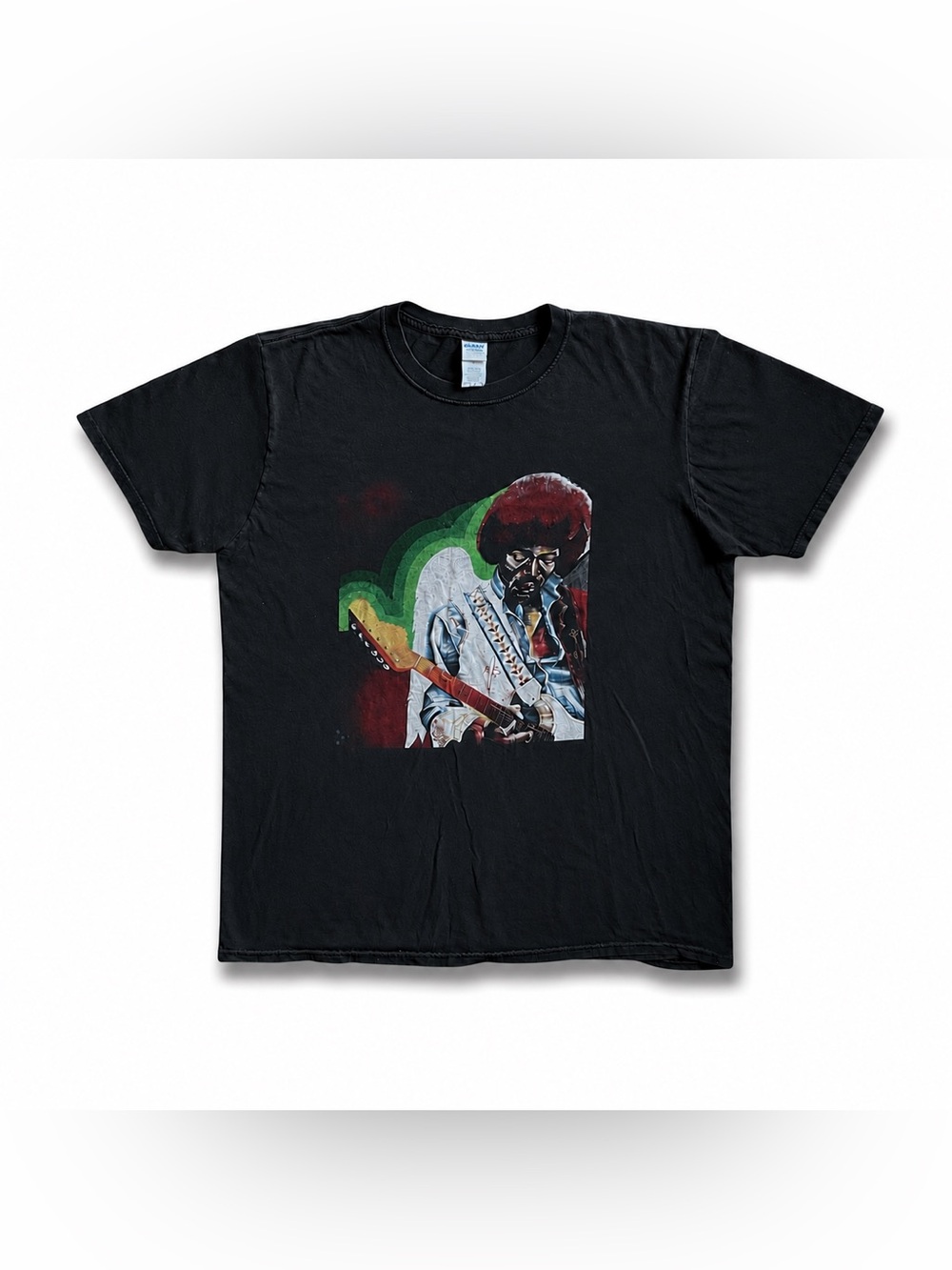 RARE Guitar Center Exclusive Jimi Hendrix Black Portrait Guitar Mens L T-shirt